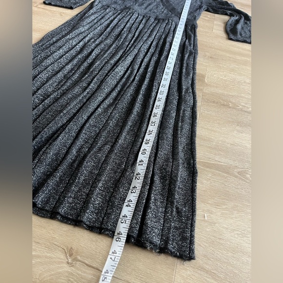 KATE Spade New York Metallic Wrap Sweater Dress SZ L - Picture 8 of 11